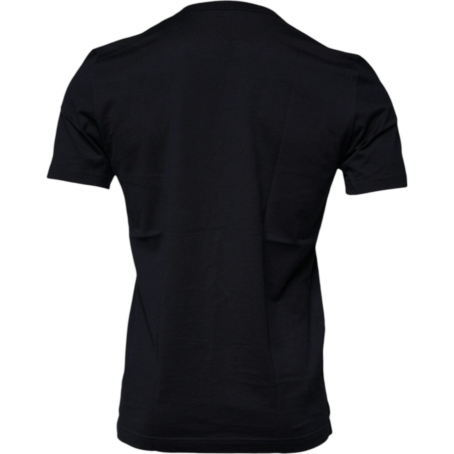 Dolce & Gabbana Blue Cotton Angel Print Short Sleeves T-shirt