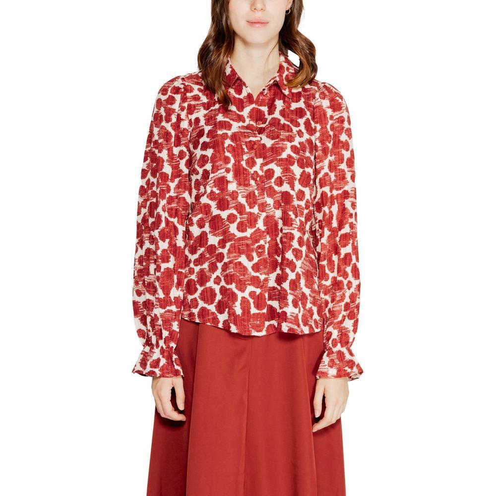 Vero Moda Red Polyester Shirt VE-14874500141-XL