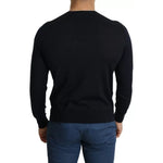 Dolce & Gabbana Black Cashmere Crew Neck Sweatshirt Sweater