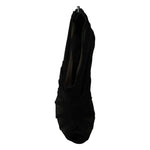 Dolce & Gabbana Black Tulle Ankle Boots Stiletto Heels Shoes