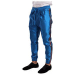 Dolce & Gabbana Blue Jacquard Silk Formal 2 Piece Set Suit
