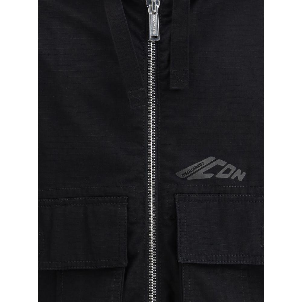 Dsquared² Icon Ripstop Windbreaker Jacket Dsquared² Black