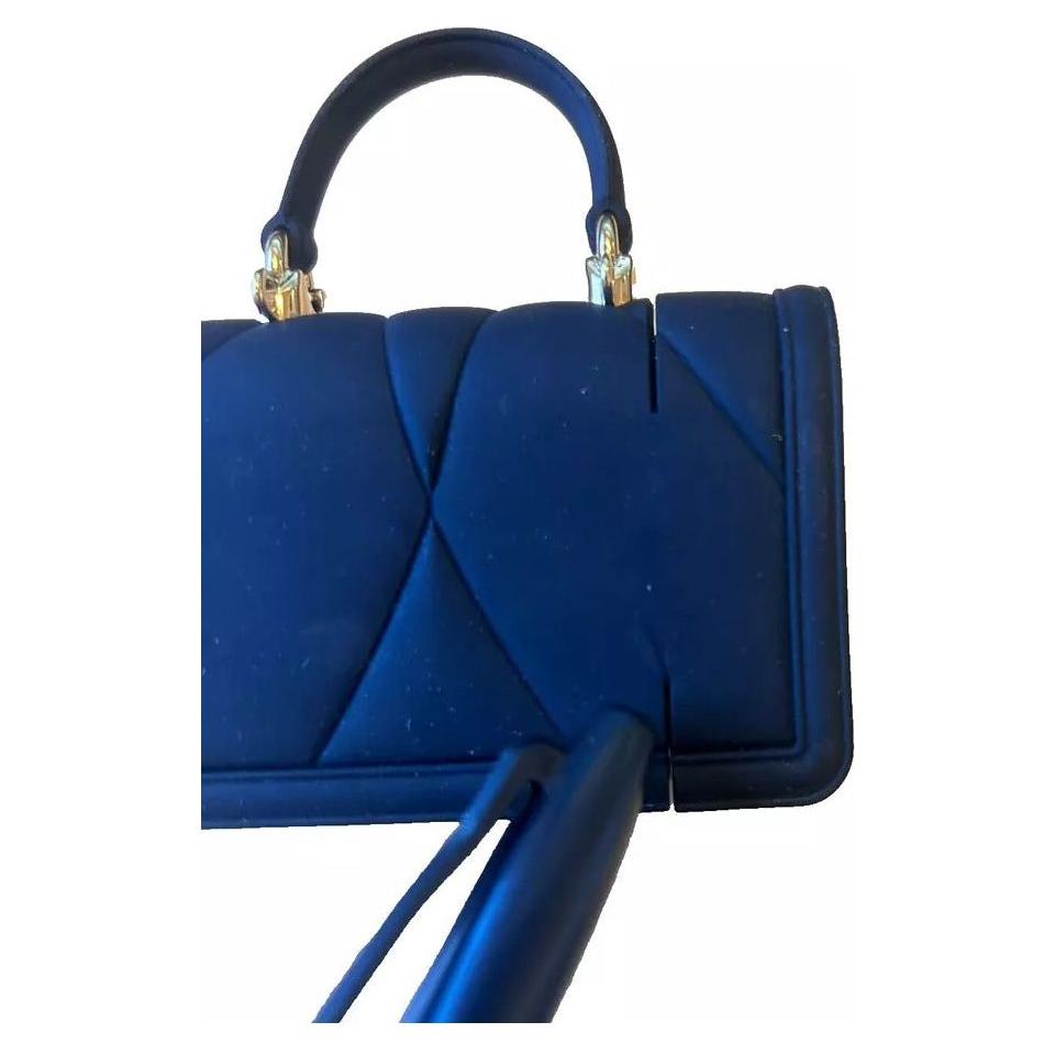 Dolce & Gabbana Exquisite Quilted AirPods Case with Chain Strap Dolce & Gabbana Midnight Blue