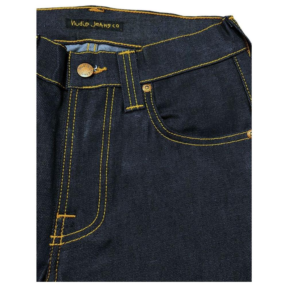 Nudie Jeans Blue Cotton Women Jeans Nudie Jeans Dark Slate Gray