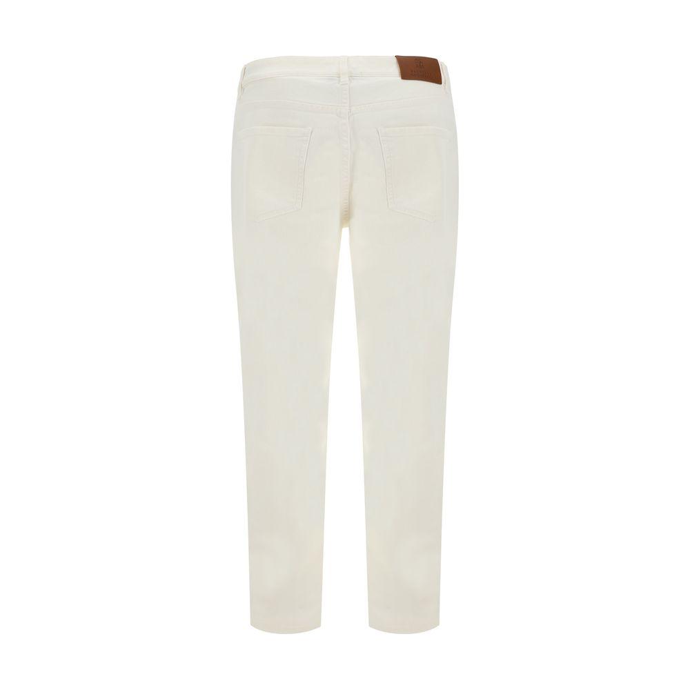 Brunello Cucinelli Jeans with turn-up hem Brunello Cucinelli Light Gray