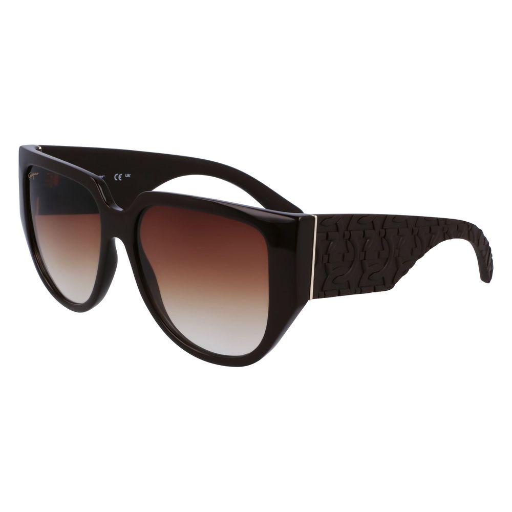 Ferragamo Brown Bio Injected Sunglasses Ferragamo Dark Gray