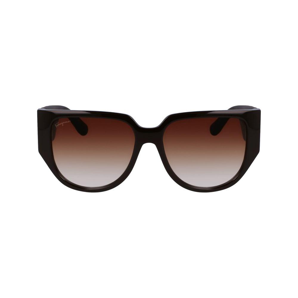 Ferragamo Brown Bio Injected Sunglasses Ferragamo Dark Slate Gray