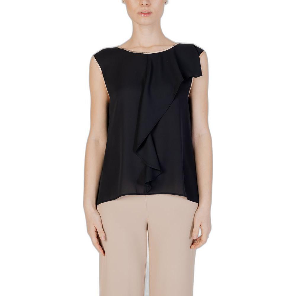 Alviero Martini Prima Classe Black Polyester Shirt