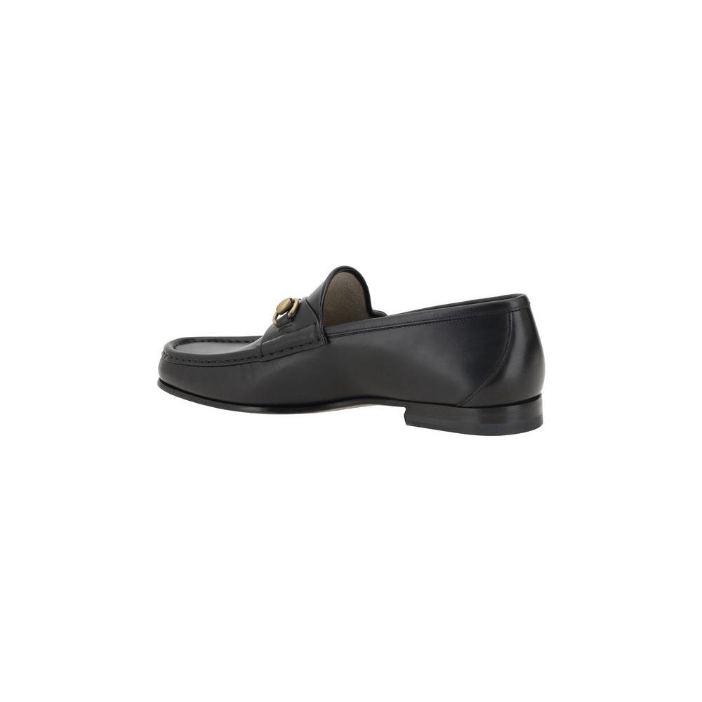 Gucci Leather Loafers Gucci Dark Slate Gray