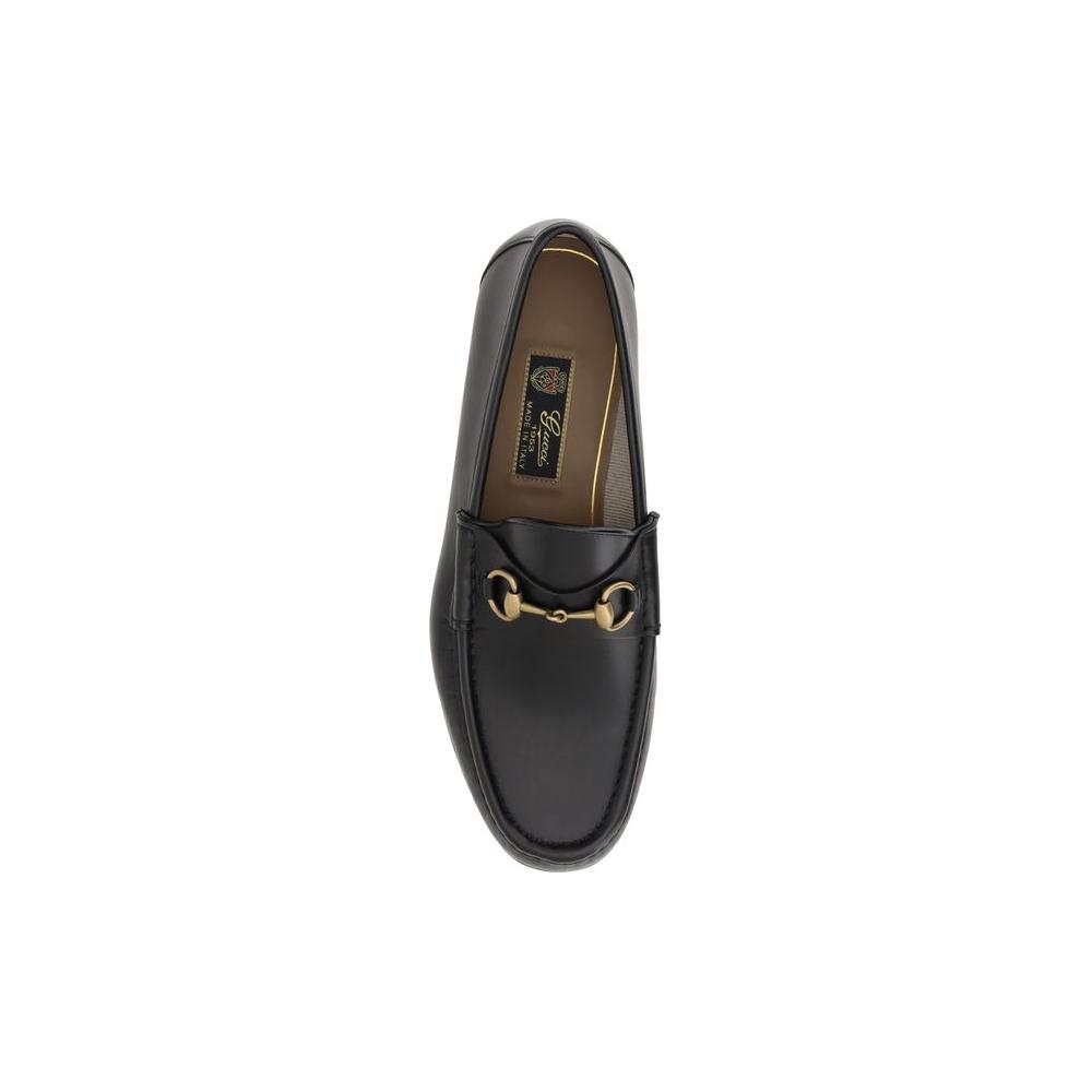Gucci Leather Loafers Gucci Dark Slate Gray