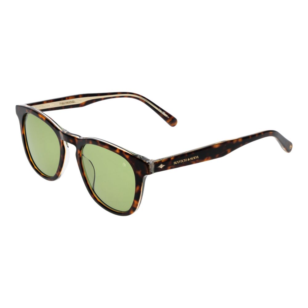 Scotch & Soda Brown Men Sunglasses Scotch & Soda Dark Sea Green