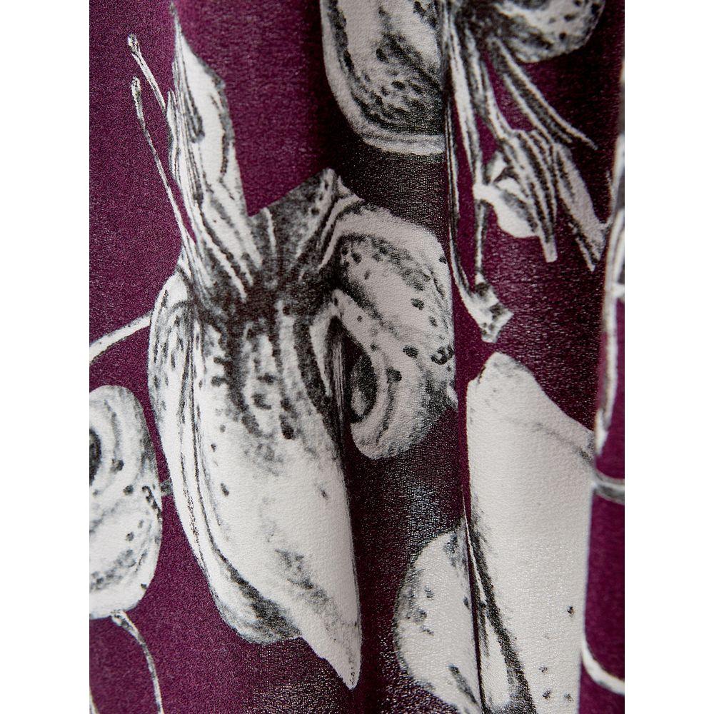 Lardini Elegant Purple Viscose Dress Lardini Dark Slate Gray