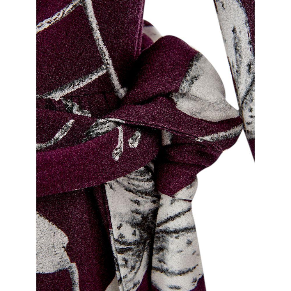 Lardini Elegant Purple Viscose Dress Lardini Black
