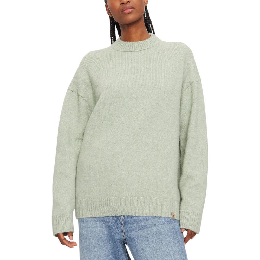 Calvin Klein Jeans Green Polyester Sweater Calvin Klein Jeans Gray