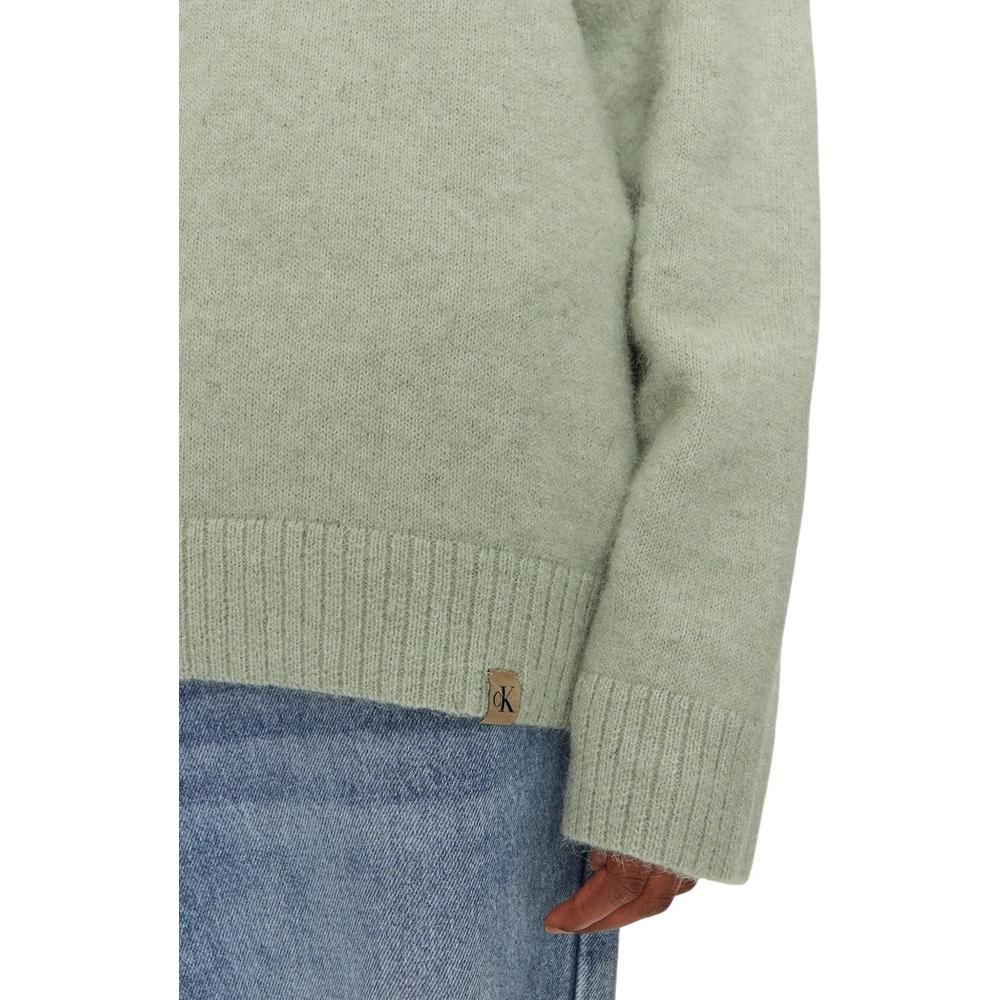Calvin Klein Jeans Green Polyester Sweater Calvin Klein Jeans Dark Gray