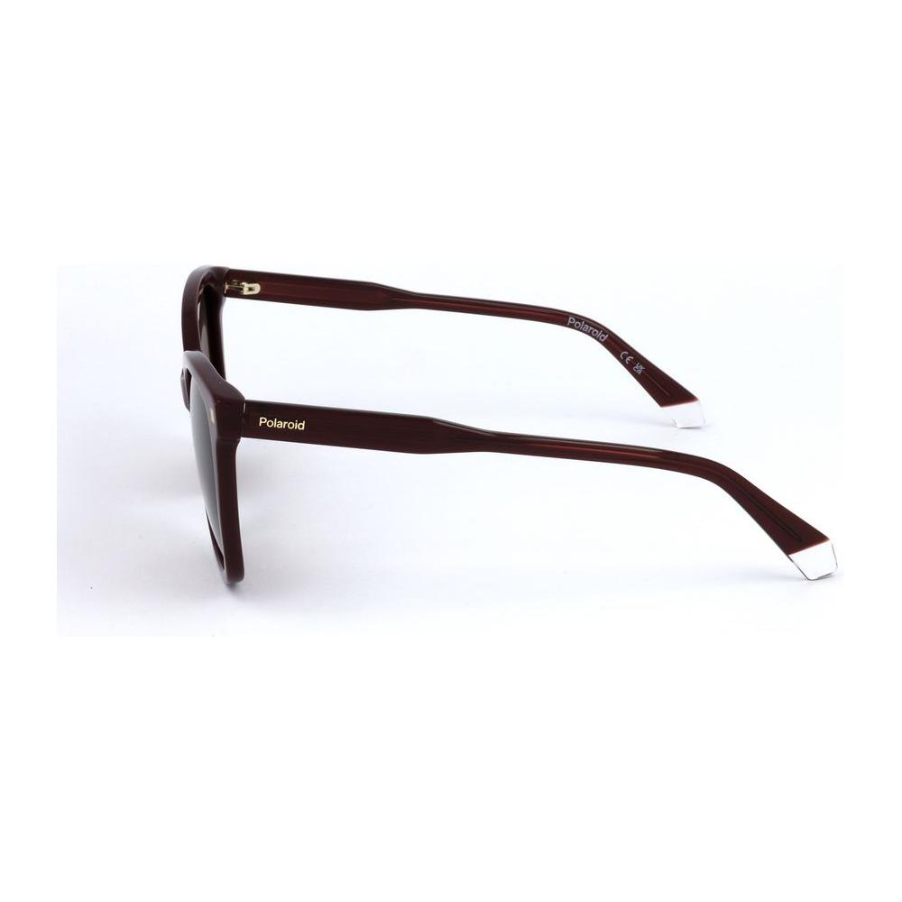 Polaroid Red Acetate Sunglasses Polaroid White Smoke