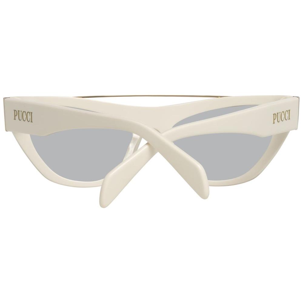 Emilio Pucci White Metal Sunglasses Emilio Pucci Light Gray