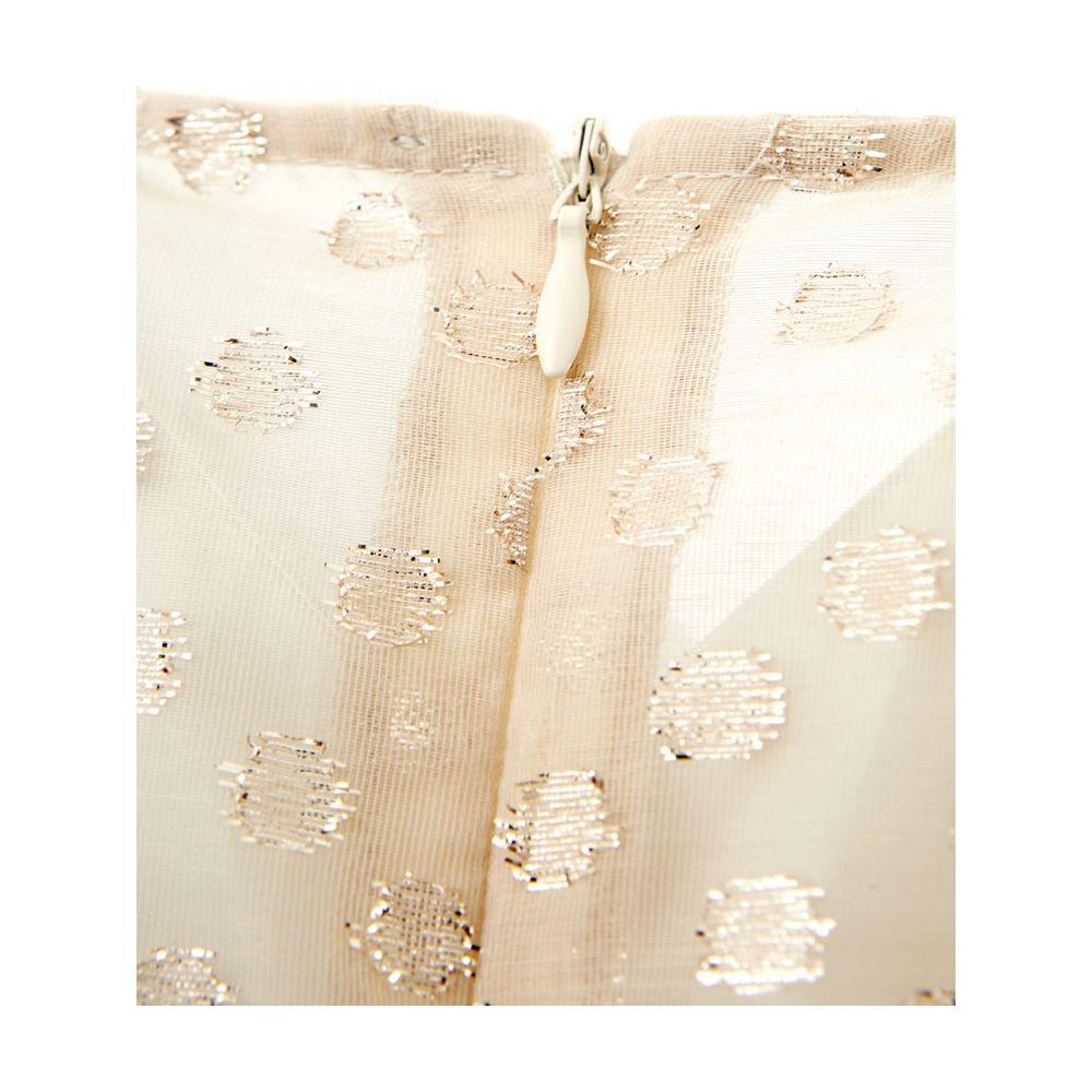Lardini Beige Cotton Elegance Dress Lardini Bisque