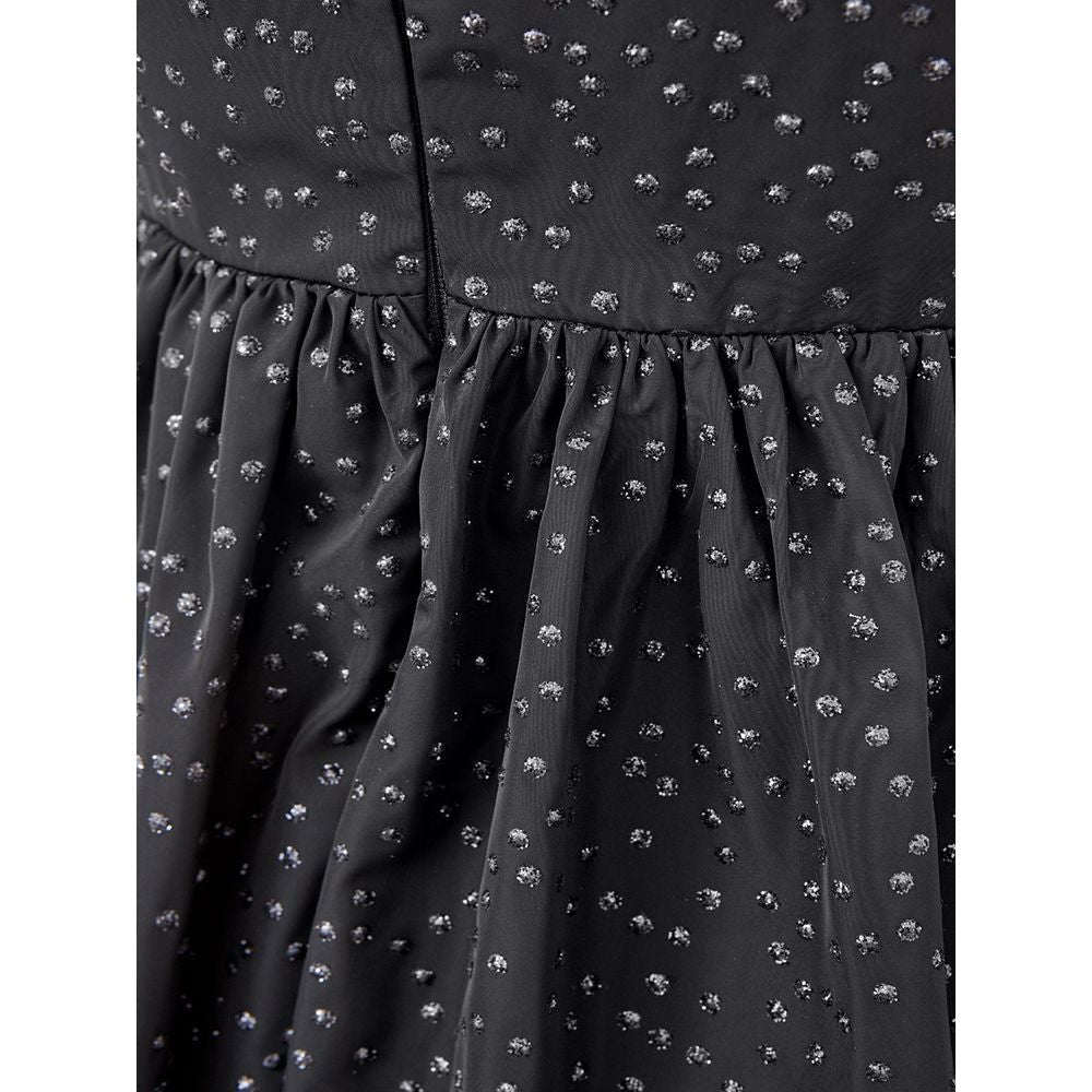 Lardini Elegant Black Polyethylene Dress Lardini Dark Slate Gray