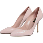 Dolce & Gabbana Pink Patent Leather Stiletto Heel Pumps Shoes