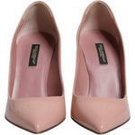 Dolce & Gabbana Pink Patent Leather Stiletto Heel Pumps Shoes