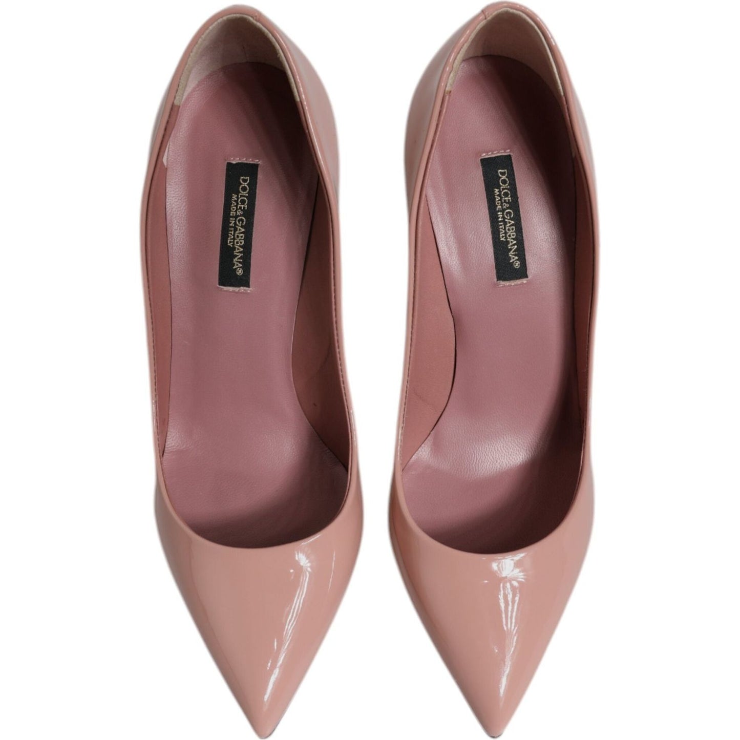 Dolce & Gabbana Pink Patent Leather Stiletto Heel Pumps Shoes