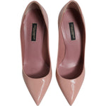Dolce & Gabbana Pink Patent Leather Stiletto Heel Pumps Shoes