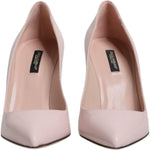 Dolce & Gabbana Pink Patent Leather Stiletto Heel Pumps Shoes