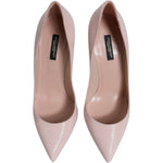 Dolce & Gabbana Pink Patent Leather Stiletto Heel Pumps Shoes