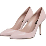Dolce & Gabbana Pink Patent Leather Stiletto Heel Pumps Shoes