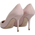 Dolce & Gabbana Pink Patent Leather Stiletto Heel Pumps Shoes