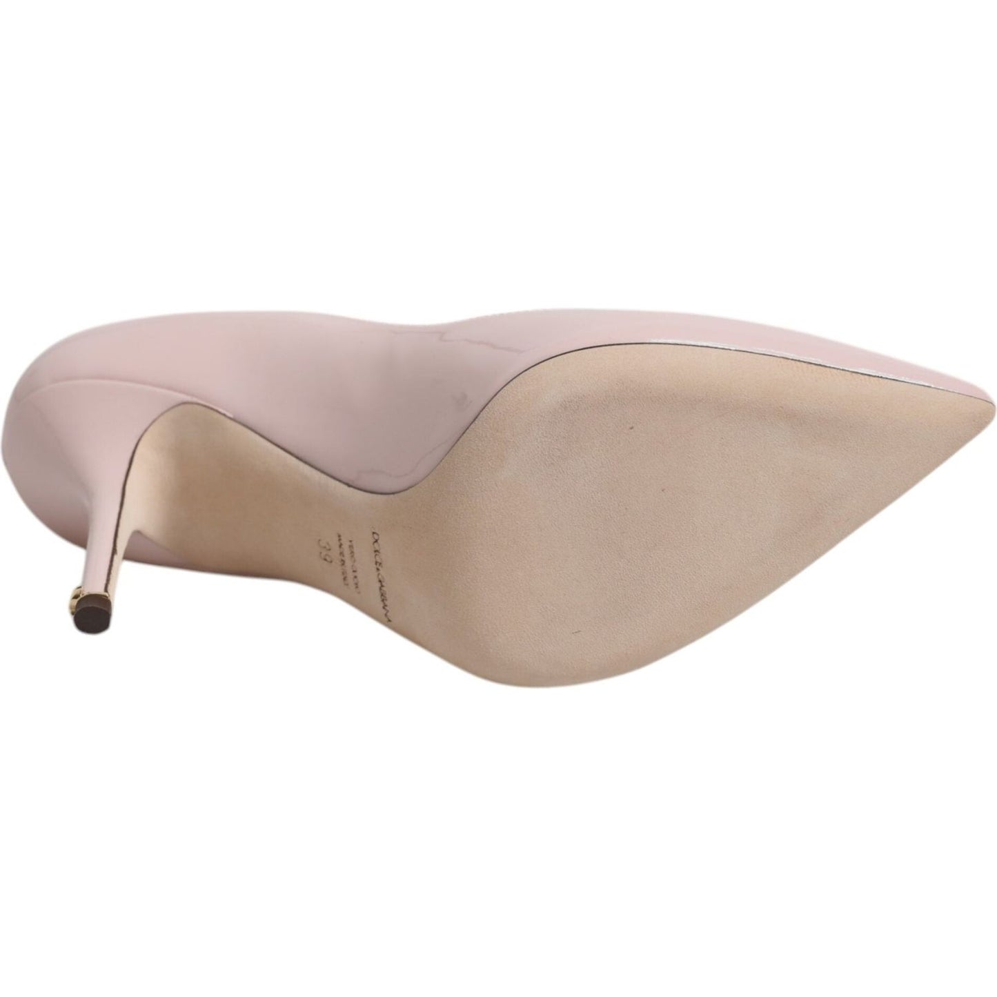 Dolce & Gabbana Pink Patent Leather Stiletto Heel Pumps Shoes