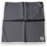 Dolce & Gabbana Gray Crown Logo Square Handkerchief Scarf