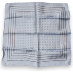 Dolce & Gabbana Sky Blue Polka Dots Square Handkerchief Scarf