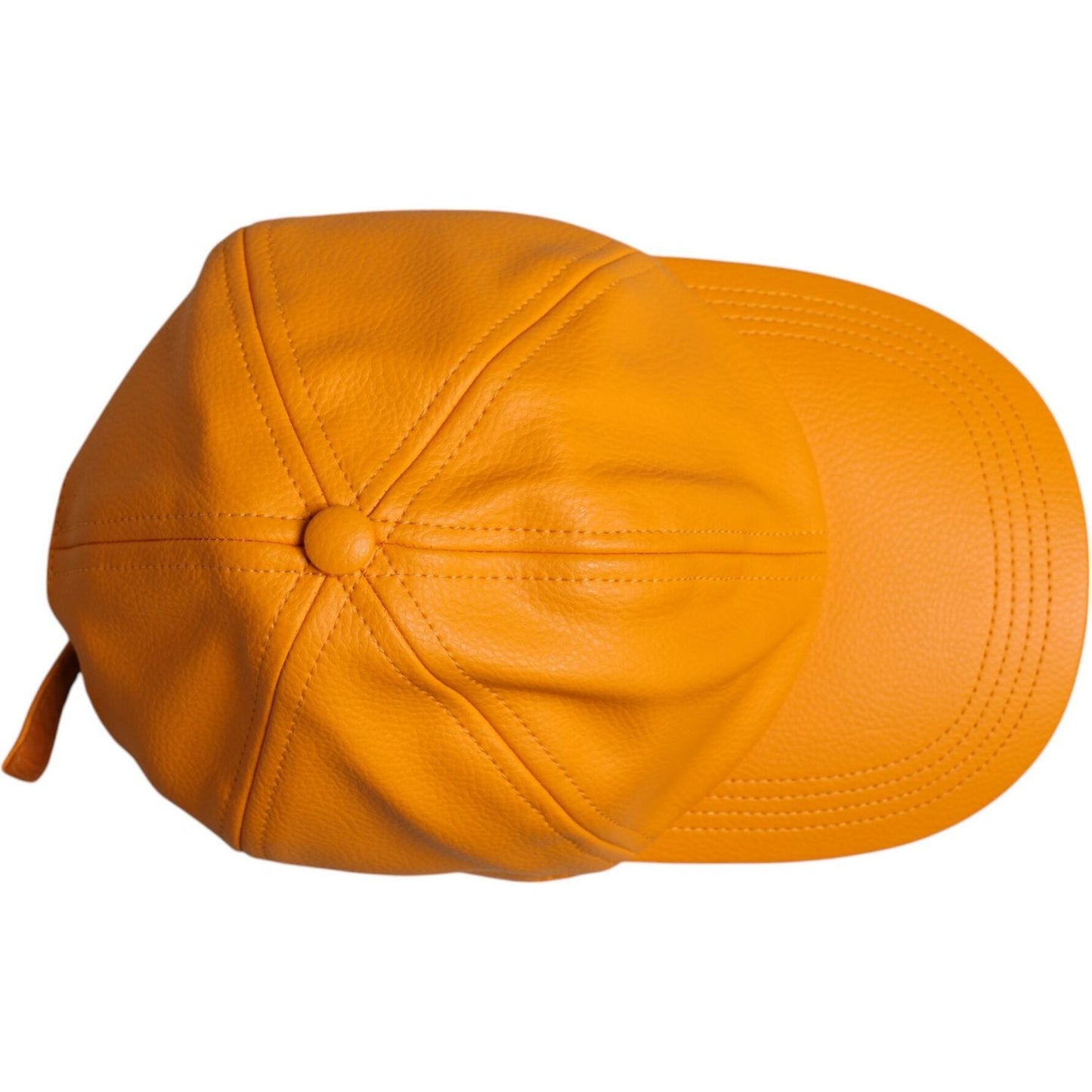 Dolce & Gabbana Orange Cotton 6 Panels Baseball Cap