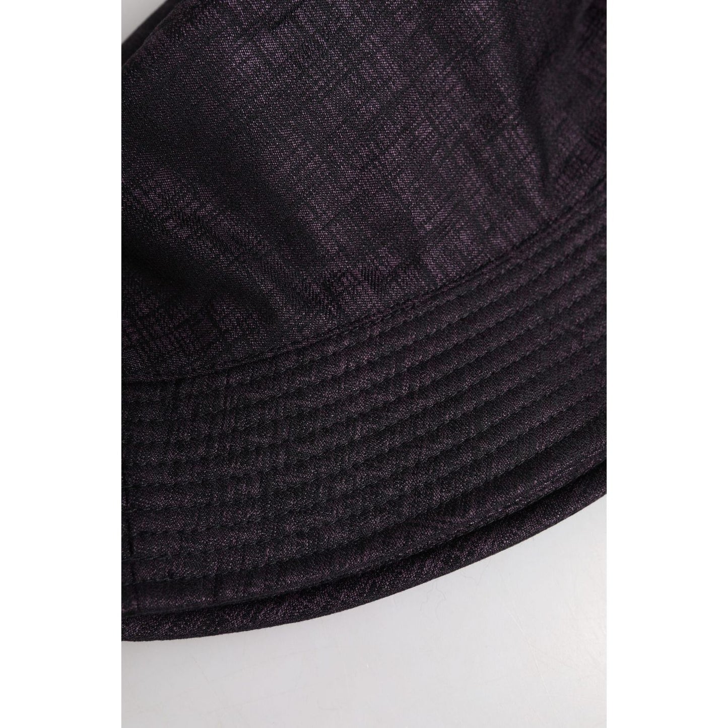 Dolce & Gabbana Black Wide Brim Nylon Bucket Hat