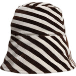 Dolce & Gabbana Black White Stripes Cotton Bucket Cap