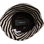Dolce & Gabbana Black White Stripes Cotton Bucket Cap