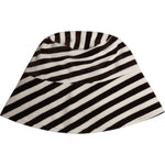 Dolce & Gabbana Black White Stripes Cotton Bucket Cap