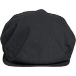Dolce & Gabbana Black Cotton Newsboy Capello Cabbie Hat
