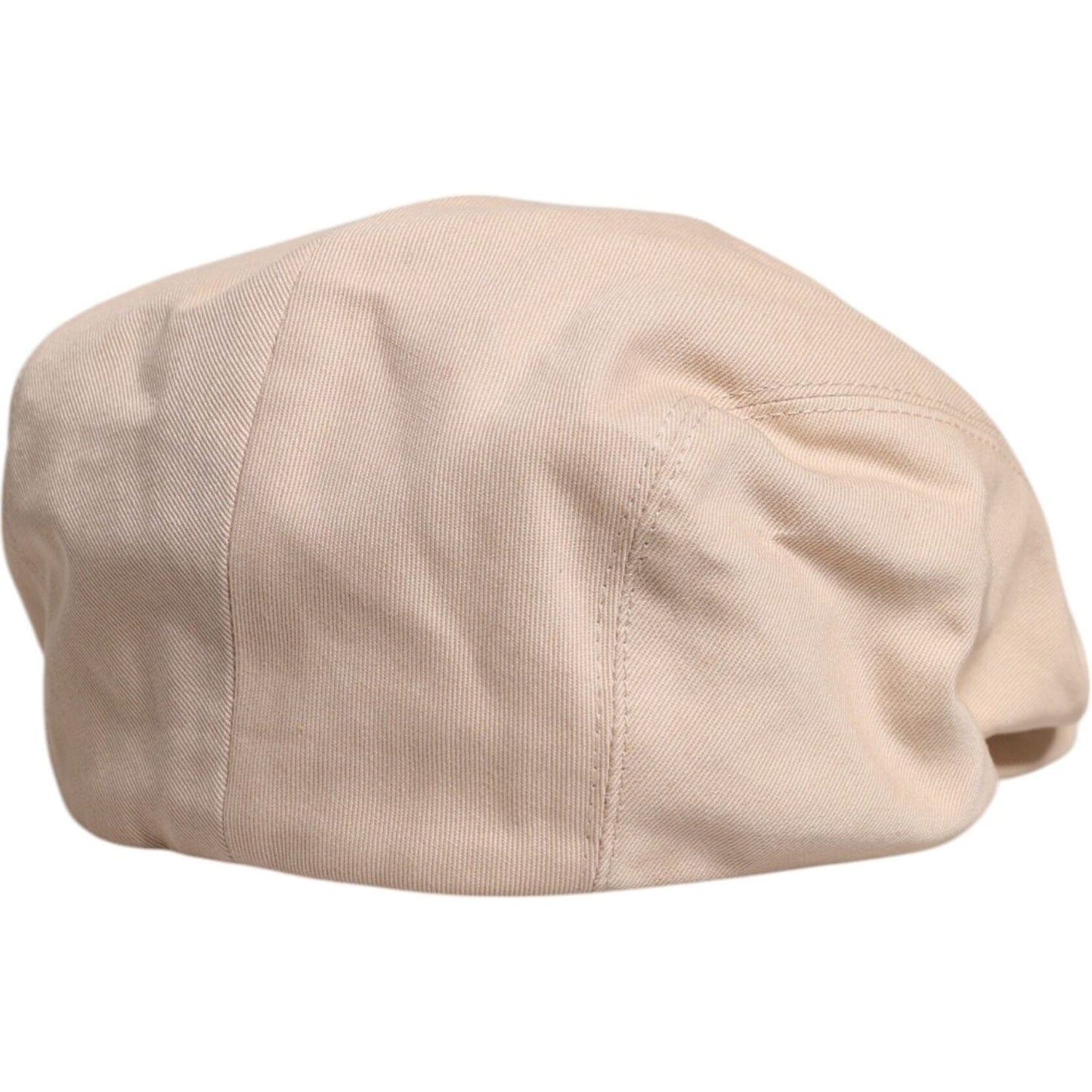Dolce & Gabbana Beige Cotton Newsboy Capello Cabbie Hat