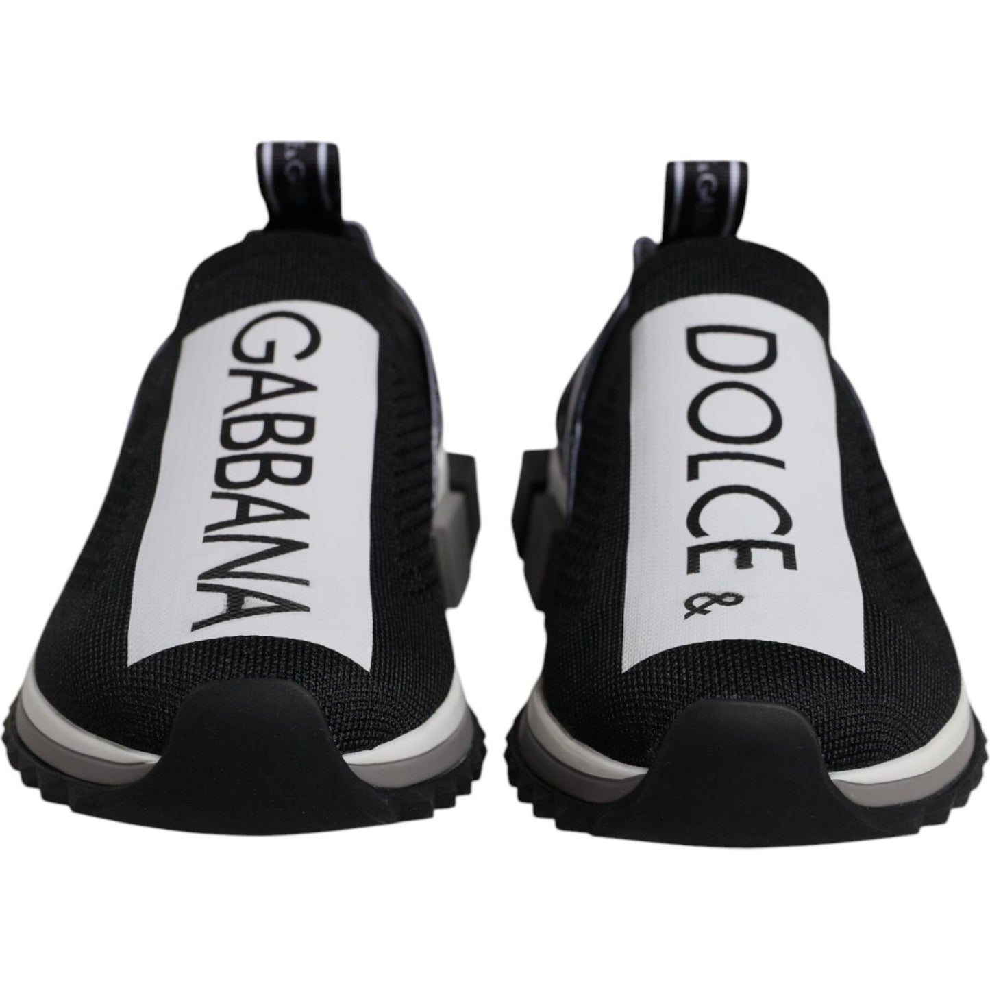 Dolce & Gabbana Black White Slip On Sorrento Sneakers Shoes Dolce & Gabbana Black