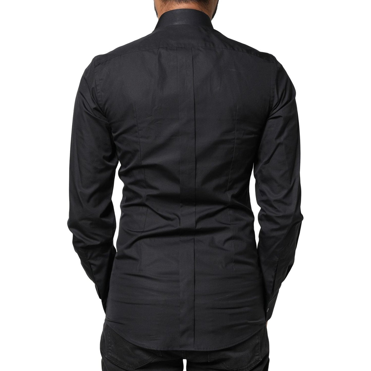 Dolce & Gabbana Black Love Embroidery GOLD Formal Dress Shirt