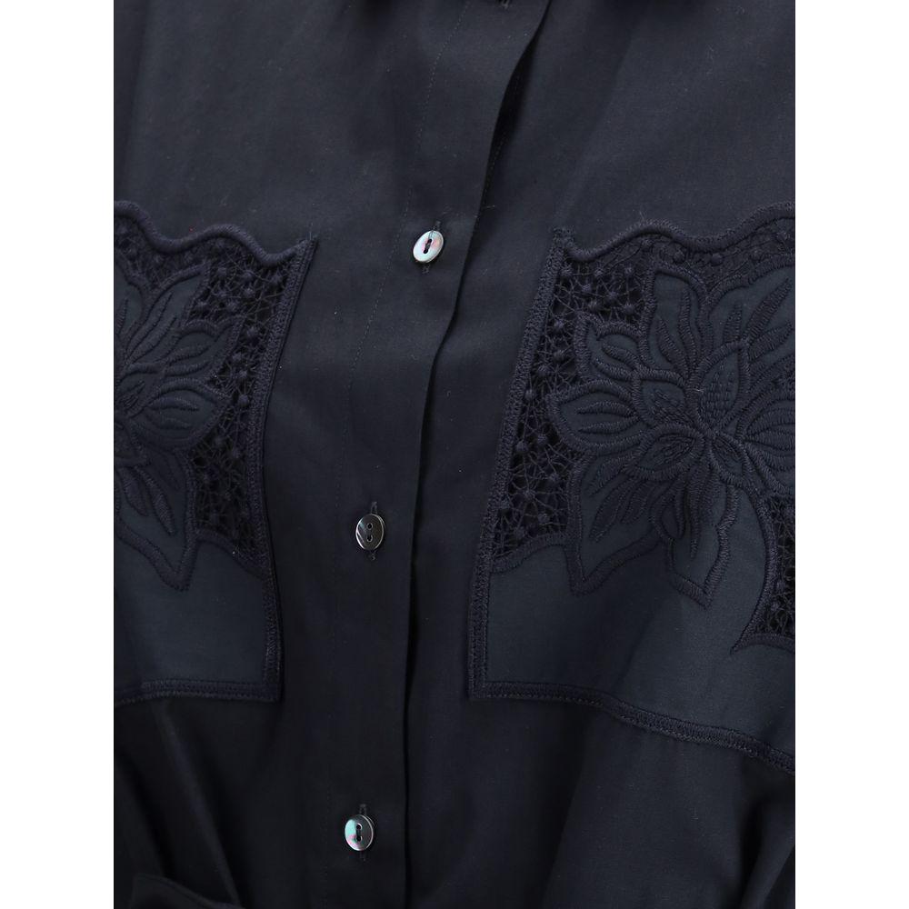P.A.R.O.S.H. Long chemisier Dress P.A.R.O.S.H. Dark Slate Gray