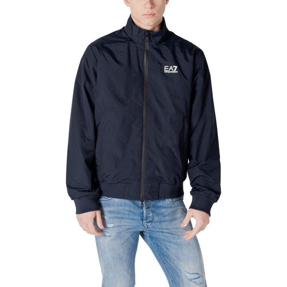 EA7 Emporio Armani Blue Polyamide Jacket EA7 Emporio Armani Dark Slate Gray