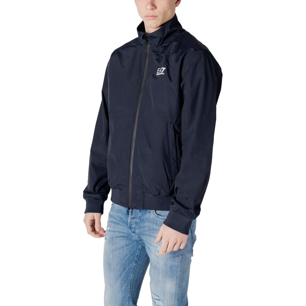 EA7 Emporio Armani Blue Polyamide Jacket EA7 Emporio Armani Dark Slate Gray