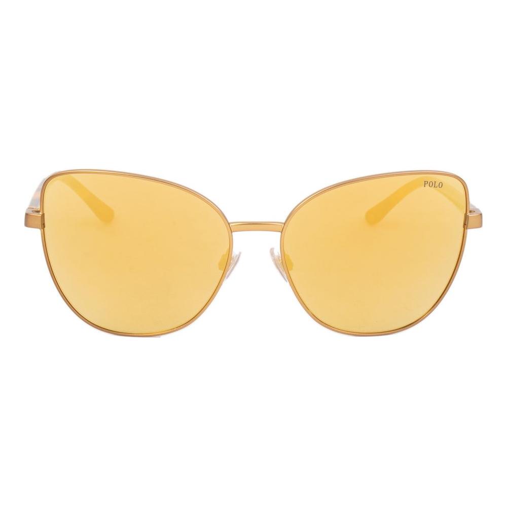 Polo Ralph Lauren Brown Metal Sunglasses Polo Ralph Lauren Light Goldenrod