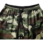 Dolce & Gabbana Multicolor Camouflage Silk Mid Waist Bermuda Shorts