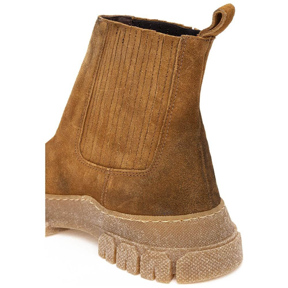 Max Mara Brown Suede Leather Boot