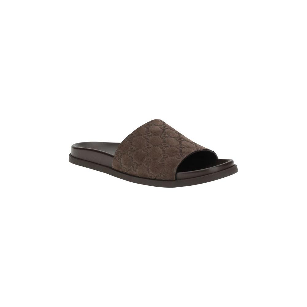 Gucci Slider Sandals Gucci Dark Slate Gray